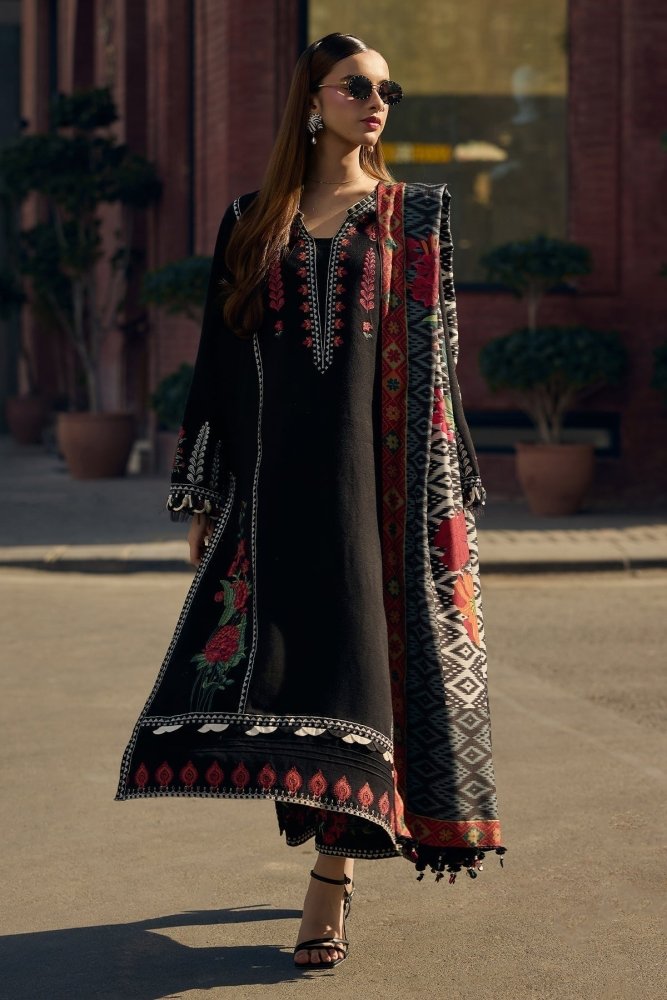 Lawn - 3PC Embroidered Shirt With Digital Printed Jauqard Dupatta - 5087 - Sapphire Studios