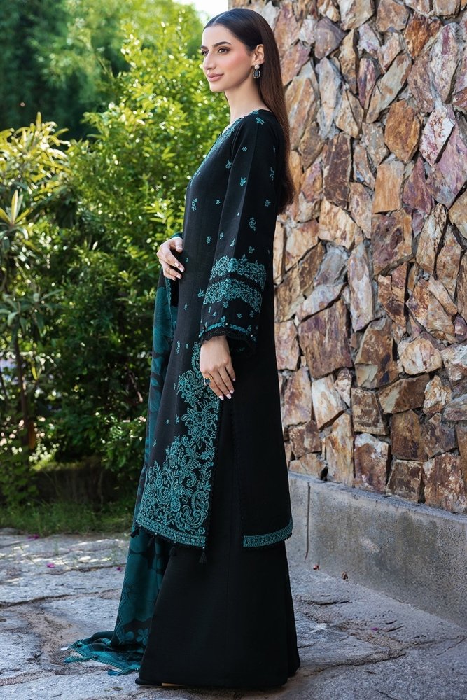 Lawn - 3PC Embroidered Shirt with Digital Printed Jauqard Dupatta - 5098 - Sapphire Studios