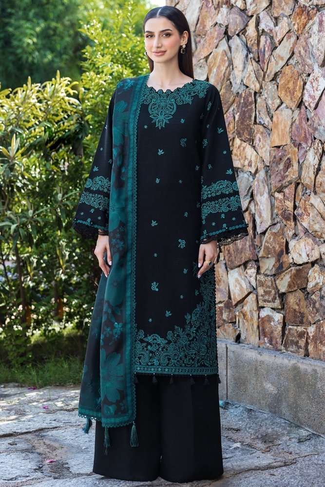 Lawn - 3PC Embroidered Shirt with Digital Printed Jauqard Dupatta - 5098 - Sapphire Studios