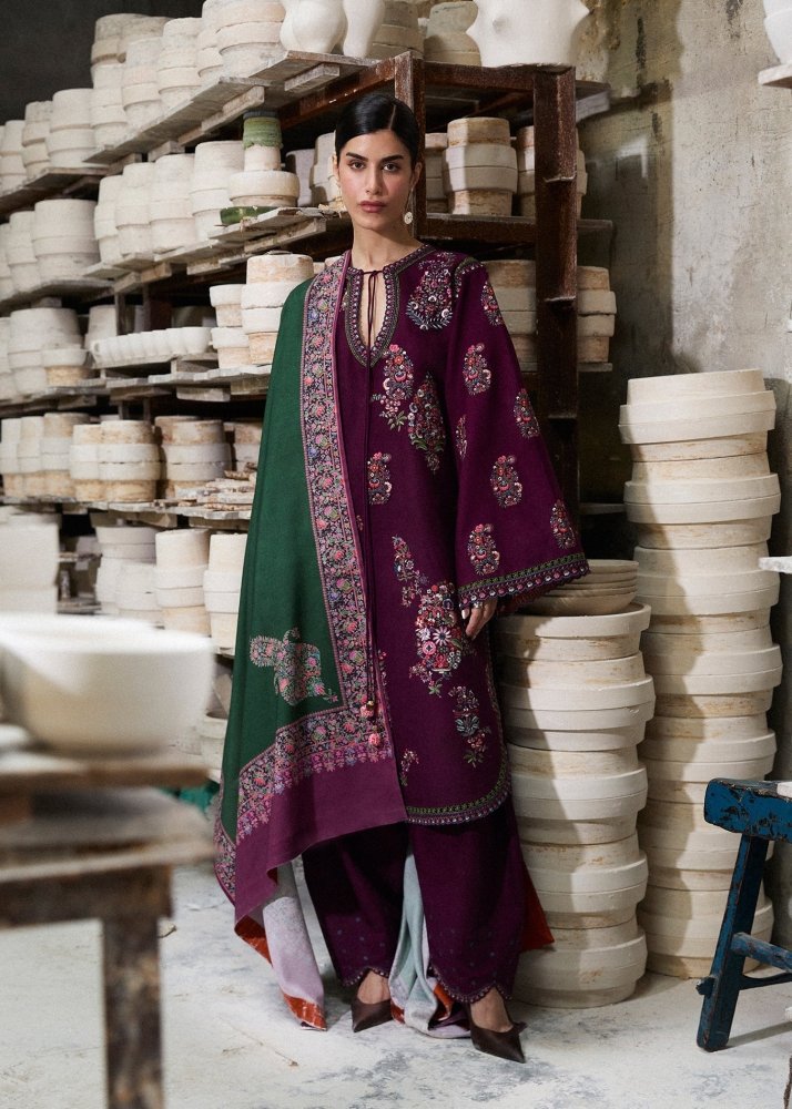 Lawn - 3PC Embroidered Shirt With Digital Printed Jauqard Dupatta - 5119 - Sapphire Studios