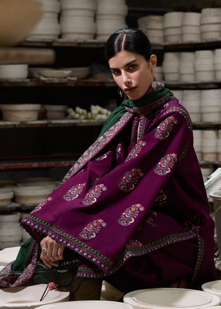 Lawn - 3PC Embroidered Shirt With Digital Printed Jauqard Dupatta - 5119 - Sapphire Studios