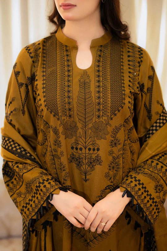 Lawn - 3PC Embroidered Shirt with Embroidered Cotton Net Dupatta - 5106 - Sapphire Studios