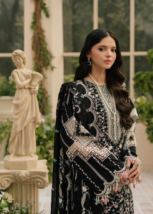 Lawn - 3PC Embroidered Shirt With Khadi Net Embroidered Dupatta - 5216 - Sapphire Studios