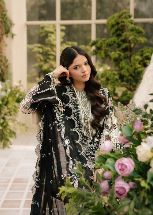 Lawn - 3PC Embroidered Shirt With Khadi Net Embroidered Dupatta - 5216 - Sapphire Studios