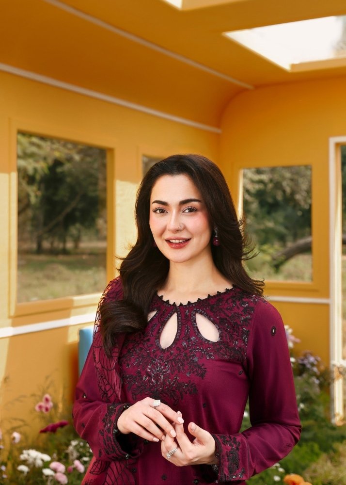 Lawn - 3PC Embroidered Shirt With Khadi Net Embroidered Dupatta - 5273 - Sapphire Studios