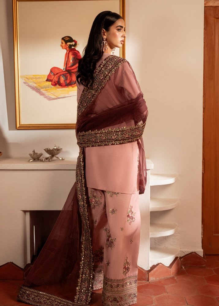 Lawn - 3PC Embroidered Shirt With Khadi Net Sequins Embroidered Dupatta - 5101 - Sapphire Studios