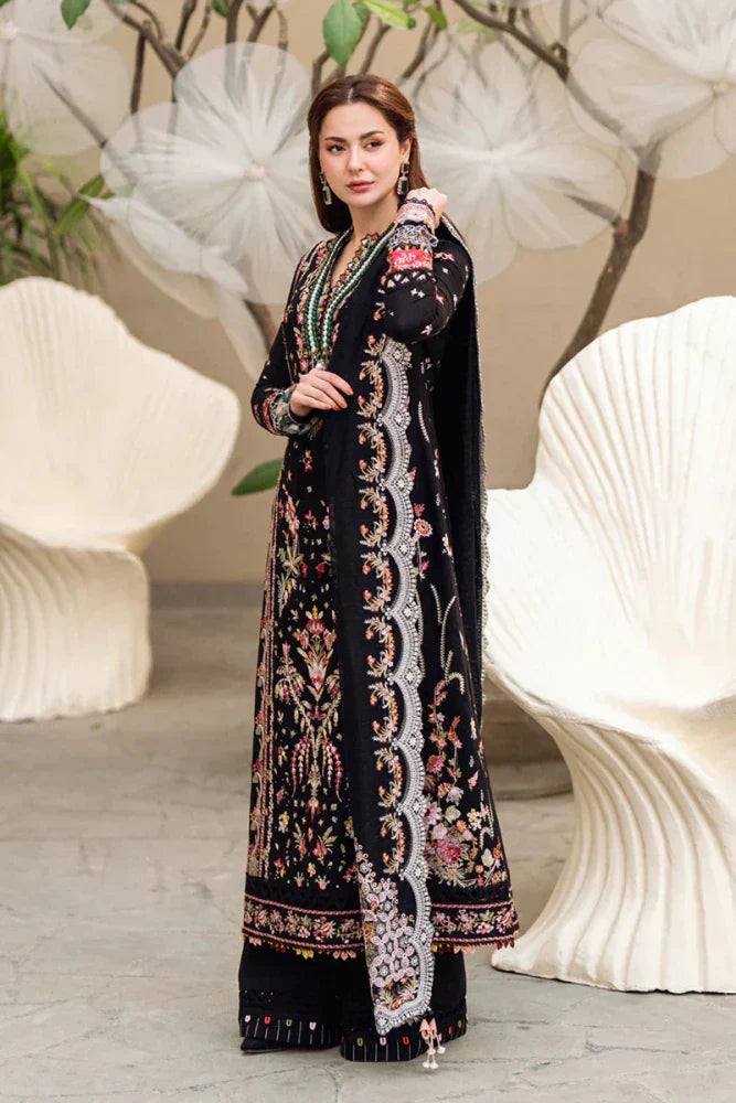 Lawn - 3PC Embroidered Shirt with Organza Embroidered Dupatta - 5176 - Sapphire Studios