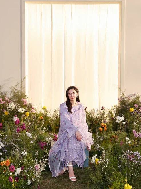 Lawn - 3PC Embroidered With Chiffon Digital Printed Dupatta - 5243 - Sapphire Studios