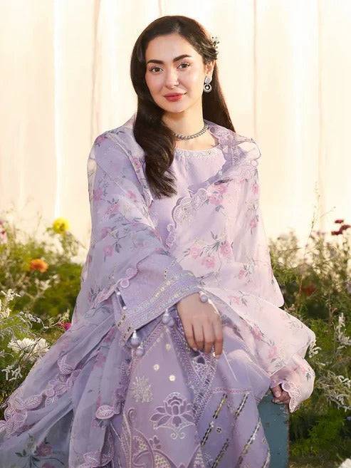 Lawn - 3PC Embroidered With Chiffon Digital Printed Dupatta - 5243 - Sapphire Studios