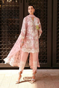Lawn - 3PC Embroidered With Chiffon Digital Printed Dupatta - 5277 - Sapphire Studios