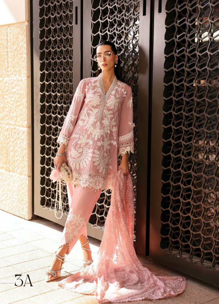 Lawn - 3PC Embroidered With Chiffon Digital Printed Dupatta - 5277 - Sapphire Studios