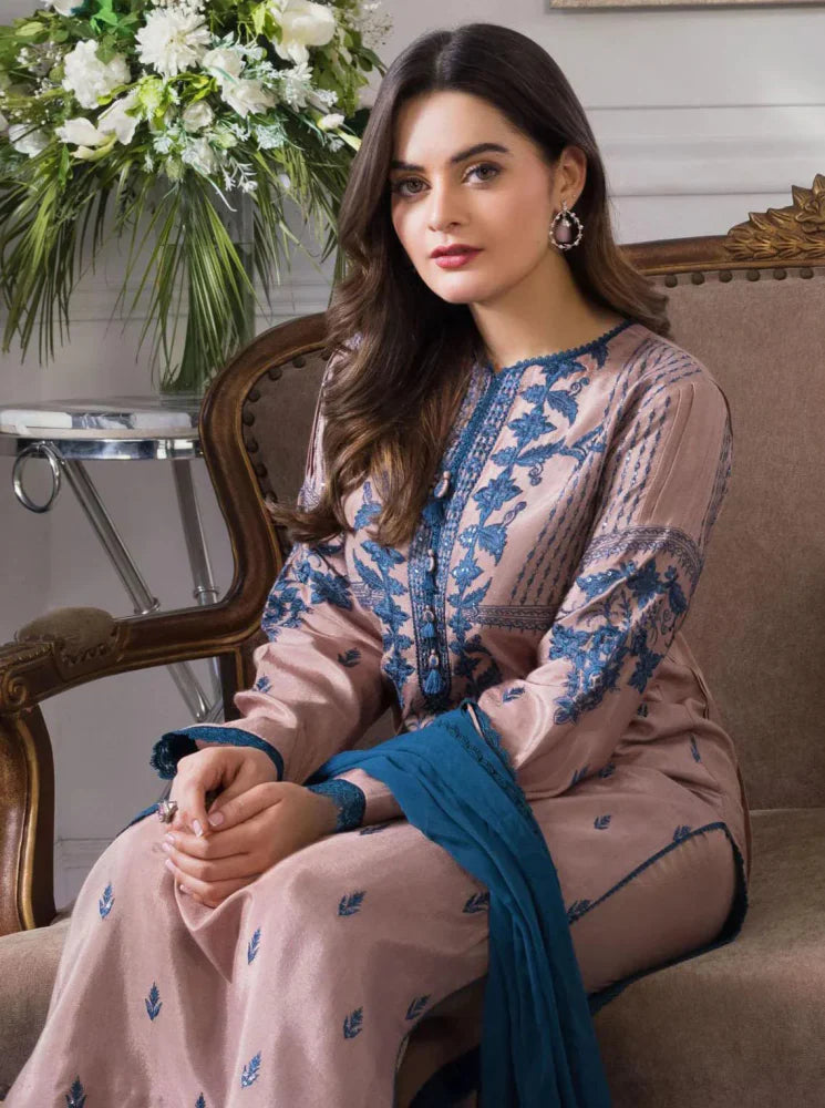 Lawn - 3PC Embroidered With Chiffon Dupatta - 5063 - Sapphire Studios