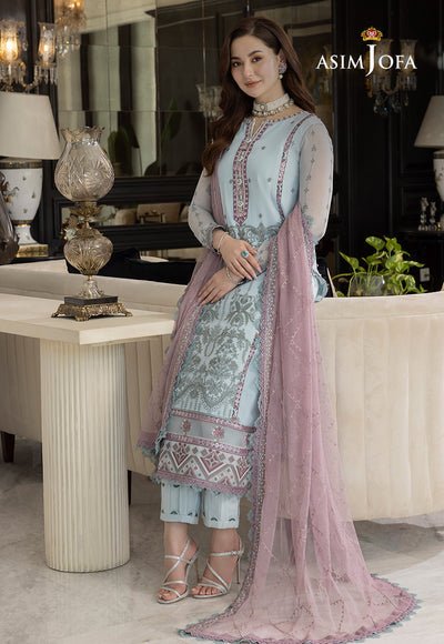 Lawn 3PC Embroidered With Chiffon Embroidered Dupatta - 5156 - Sapphire Studios