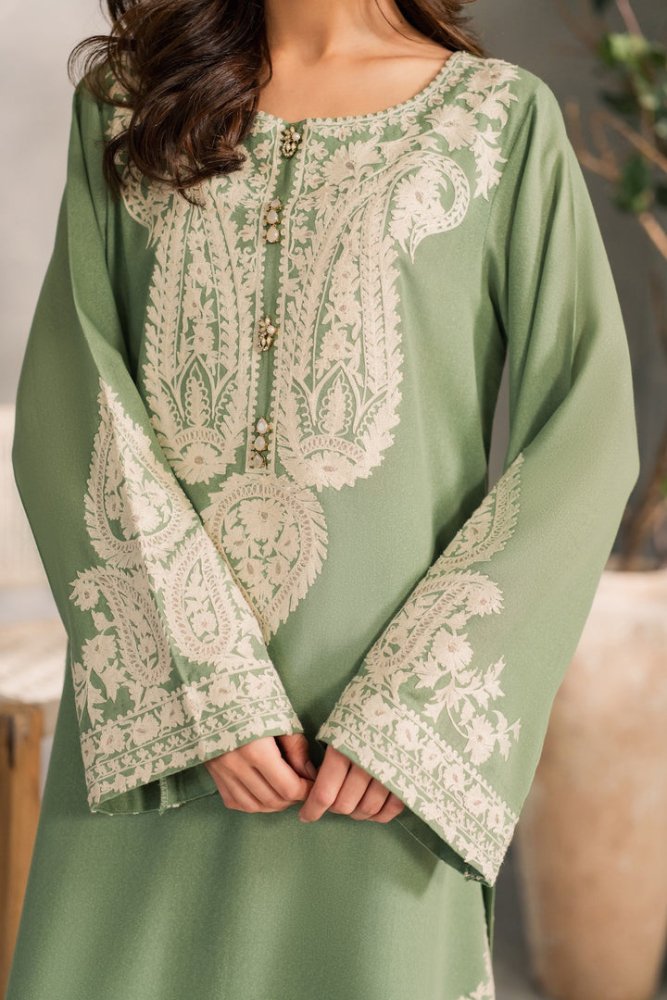 Lawn - 3PC Embroidered With Chiffon Ready to Wear Dupatta - 5221 - Sapphire Studios