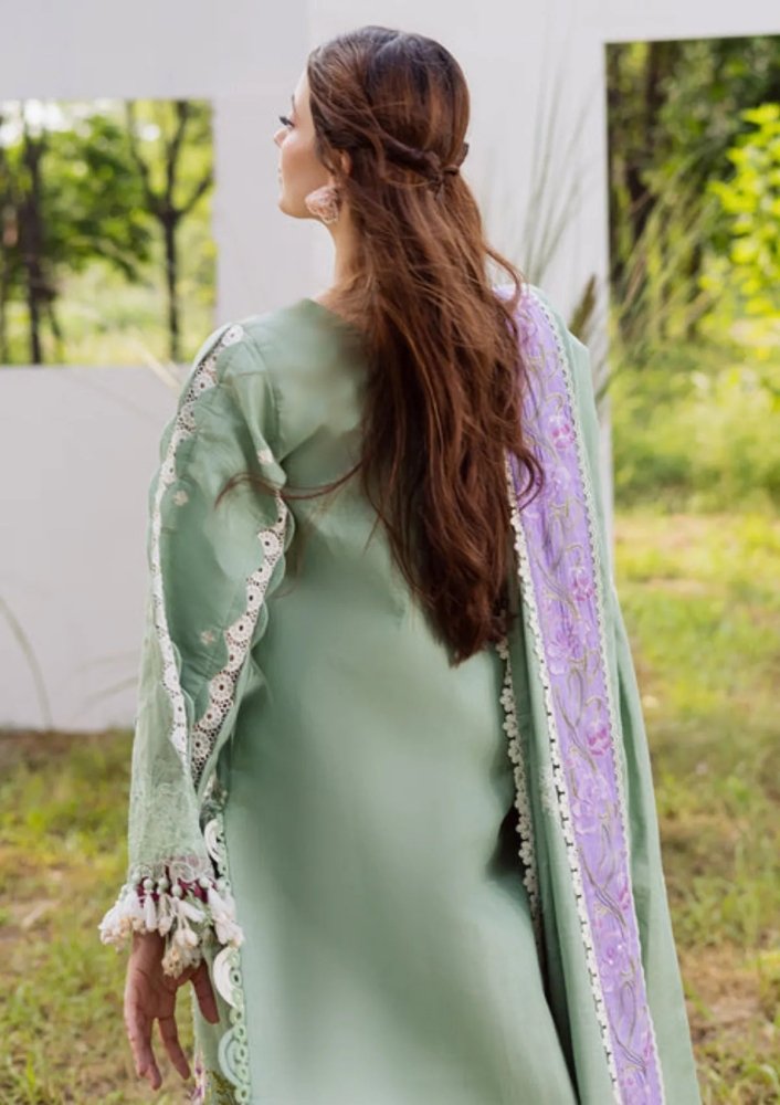 Lawn - 3PC Embroidered With Chiffon Ready to Wear Dupatta - 5288 - Sapphire Studios