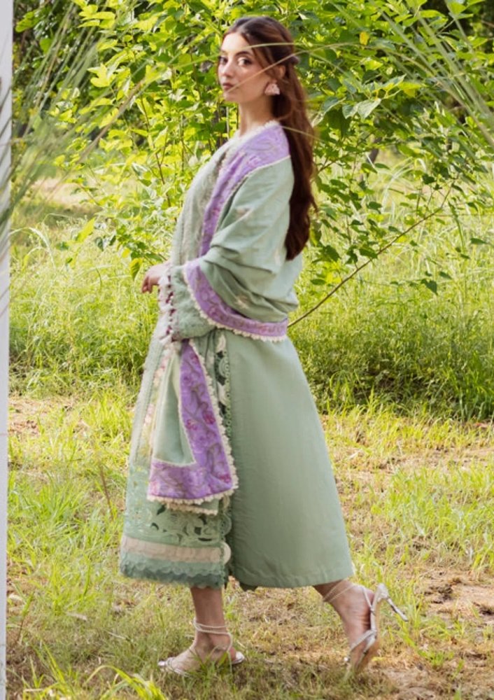 Lawn - 3PC Embroidered With Chiffon Ready to Wear Dupatta - 5288 - Sapphire Studios