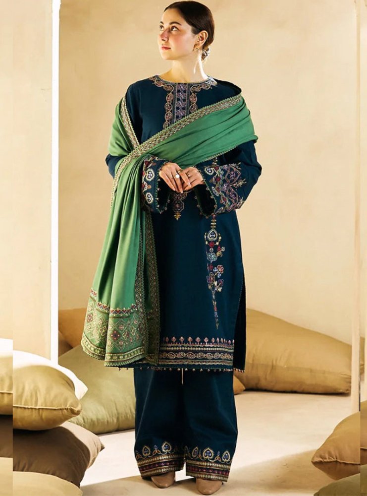Lawn 3PC Embroidered with Cotton Net Viscose Embroidered Dupatta - 5175 - Sapphire Studios