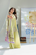Lawn - 3PC Embroidered With Digital Printed Chiffon Dupatta - 5253 - Sapphire Studios