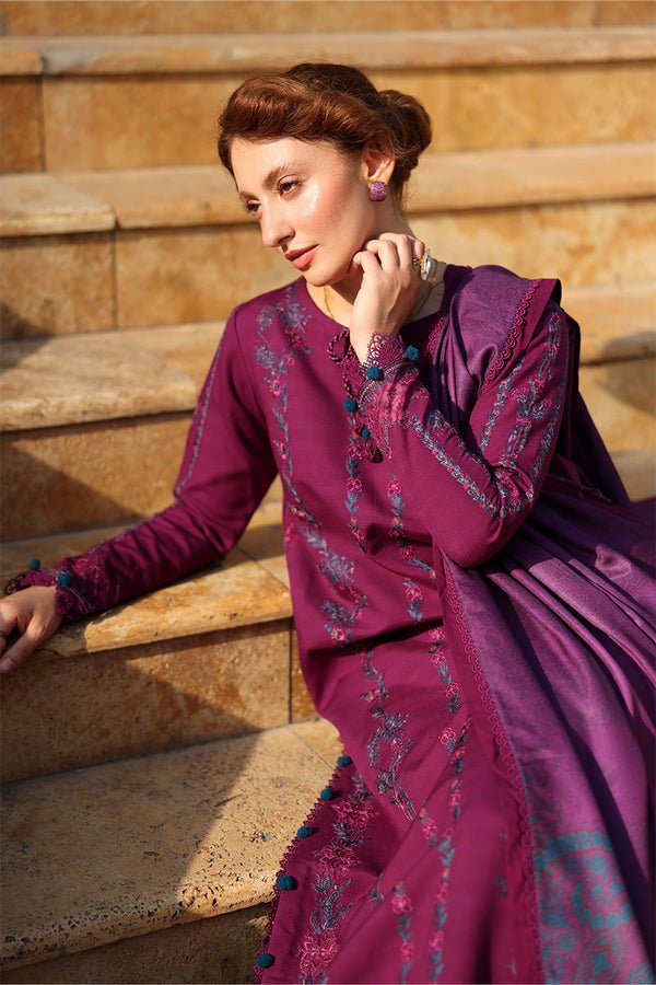 Lawn - 3PC Embroidered with Digital Printed Jacquard Dupatta - 5043 - Sapphire Studios