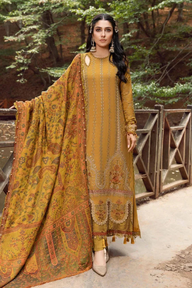 Lawn 3PC Embroidered With Digital Printed Jacquard Dupatta - 5124 - Sapphire Studios