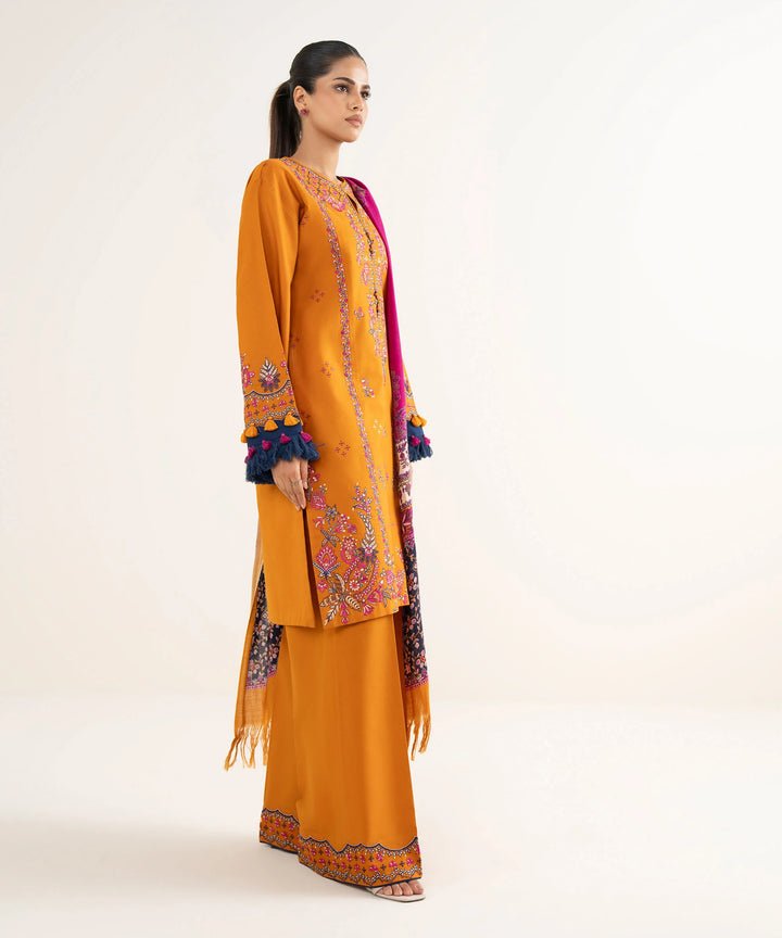 Lawn - 3PC Embroidered with Digital Printed Jacquard Dupatta - 5126 - Sapphire Studios