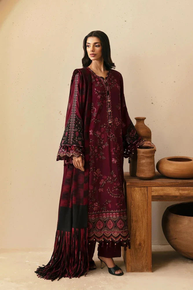 Lawn 3PC Embroidered with Digital Printed Jacquard Dupatta - 5149 - Sapphire Studios