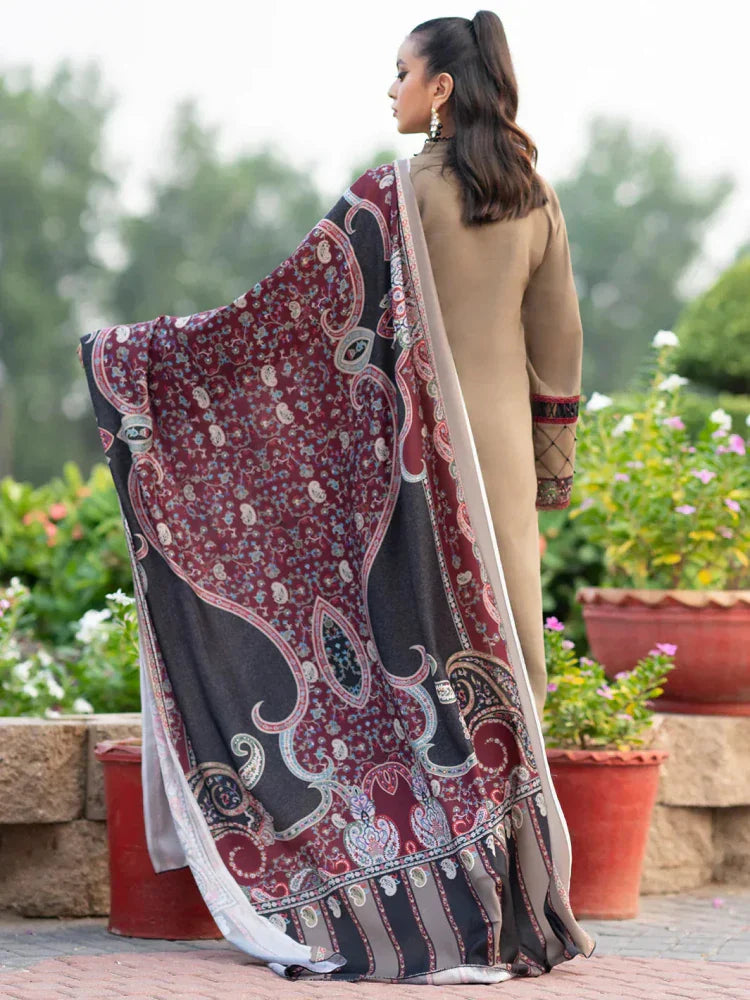 Lawn 3PC Embroidered With Digital Printed Jauqard Dupatta - 5238 - Sapphire Studios