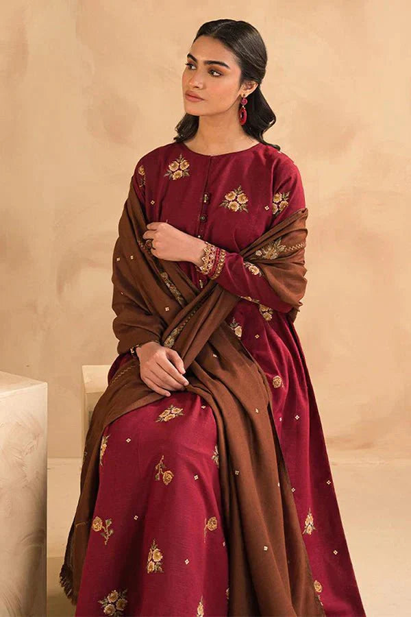 Lawn 3PC Embroidered With Lawn Embroidered Dupatta - 5179 - Sapphire Studios