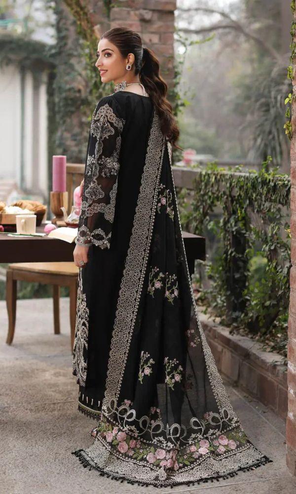 Lawn - 3PC Embroidered With Organza Embroidered Dupatta - 5311 - Sapphire Studios