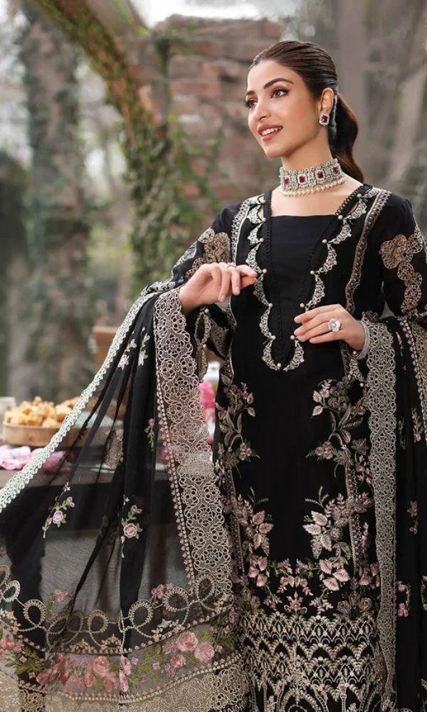 Lawn - 3PC Embroidered With Organza Embroidered Dupatta - 5311 - Sapphire Studios