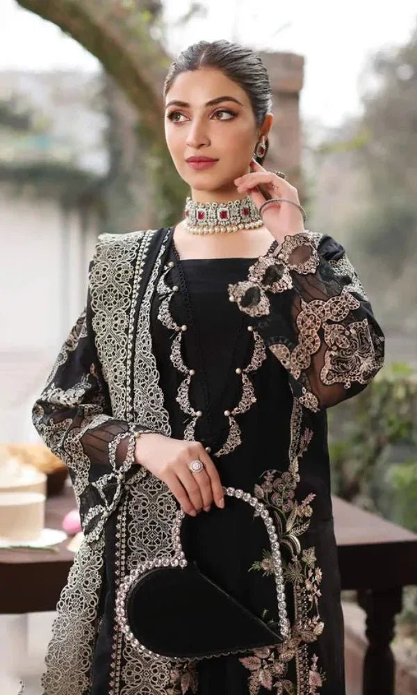 Lawn - 3PC Embroidered With Organza Embroidered Dupatta - 5311 - Sapphire Studios
