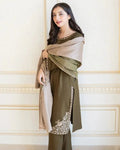 Lawn 3PC Embroidered with Swiss Lawn Shawl - 1043 - Sapphire Studios