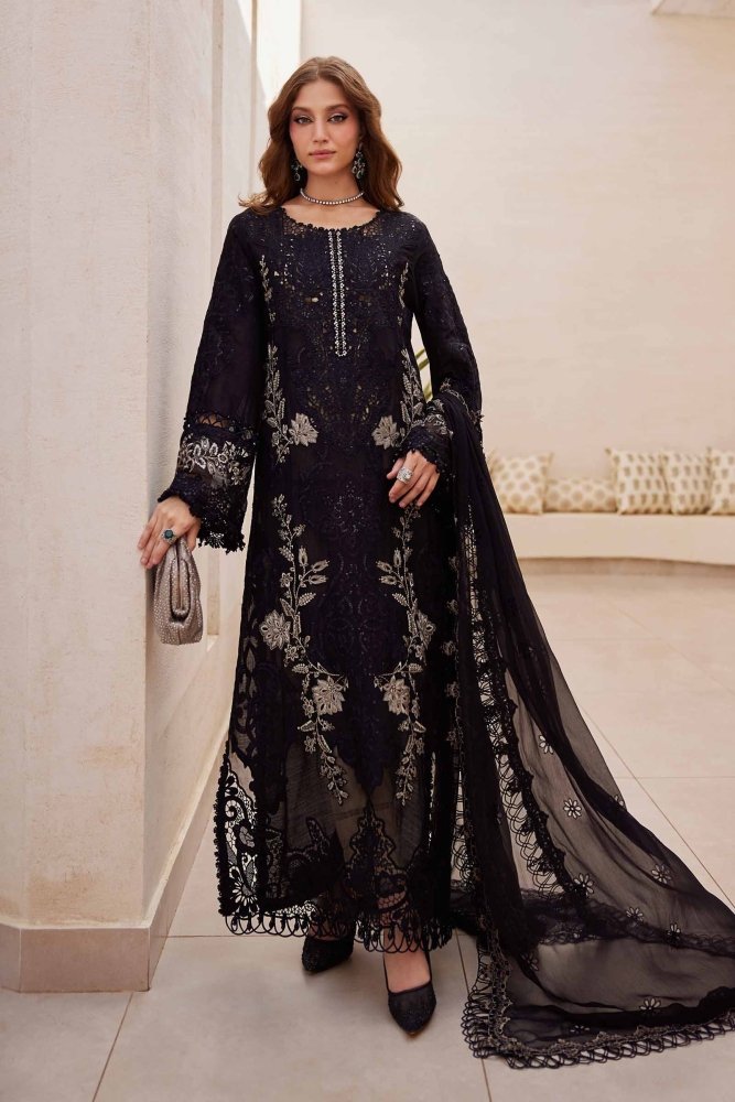 Lawn - 3PC Sequence Embroidered Shirt With Khadi Net Embroidered Dupatta - 5314 - Sapphire Studios