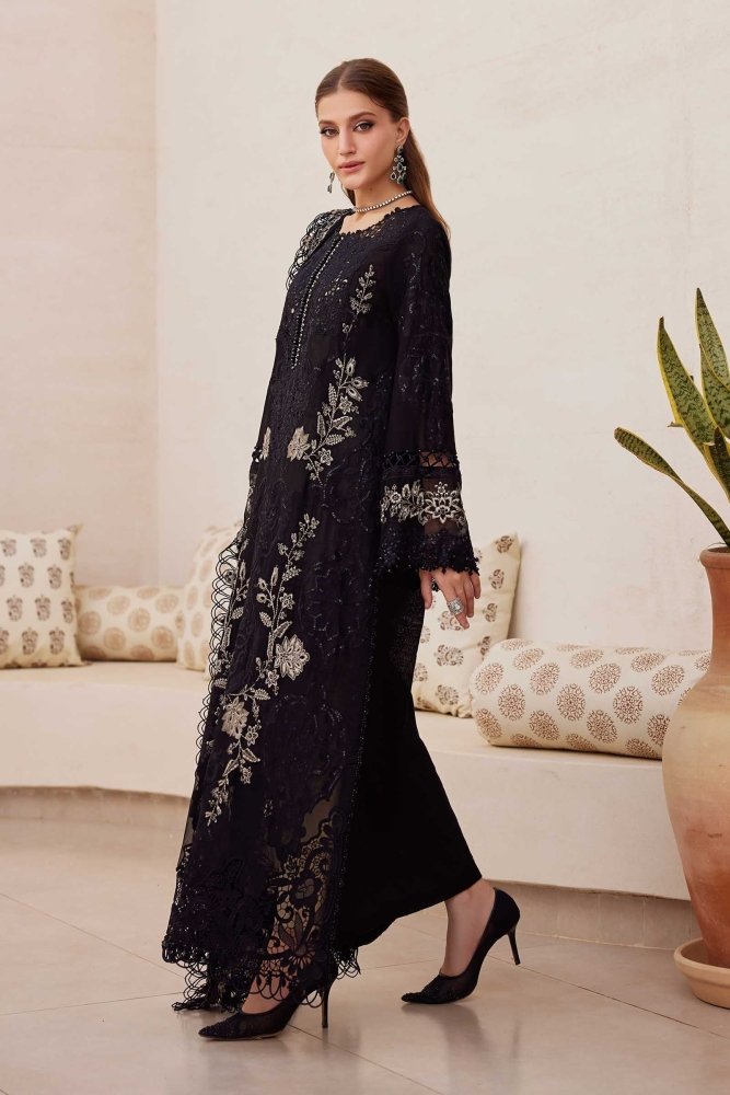 Lawn - 3PC Sequence Embroidered Shirt With Khadi Net Embroidered Dupatta - 5314 - Sapphire Studios
