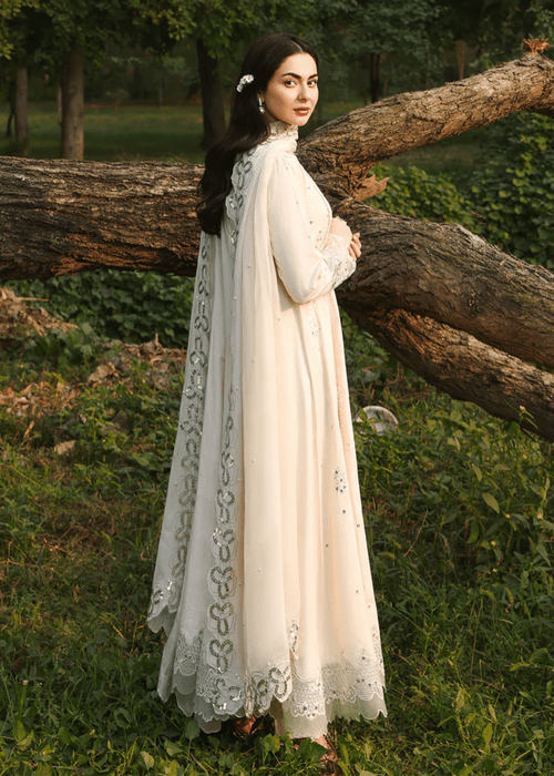Lawn - 3PC Sequence Embroidered With Khadi Net Embroidered Dupatta - 5249 - Sapphire Studios