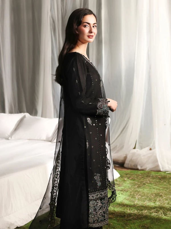 Lawn - 3PC Sequence Embroidered With Organza Embroidered Dupatta - 5299 - Sapphire Studios